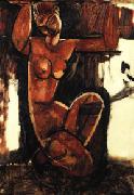 Amedeo Modigliani Caryatid Sweden oil painting artist